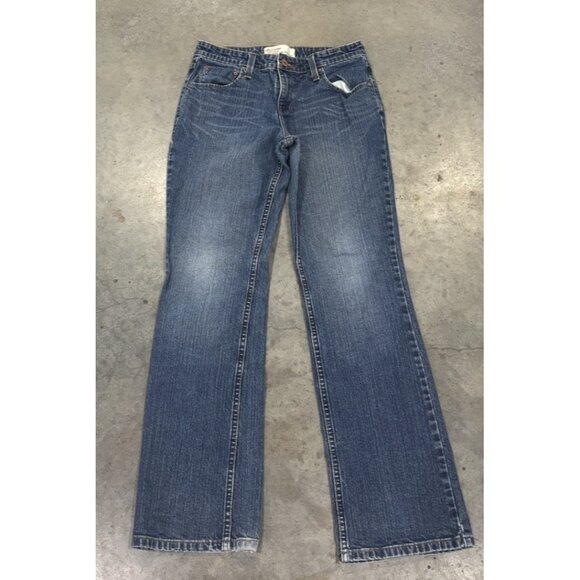 Levi's Strauss Bootcut Jeans Womens Size 6 Blue Light Wash Mid Rise Denim Zip - Picture 1 of 5